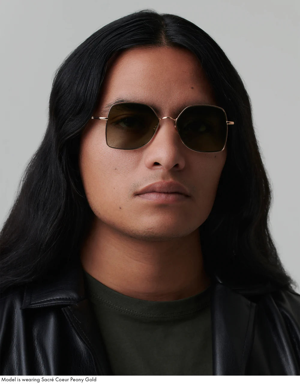 Ahlem Sacre Coeur - Peony Gold / Green Glitter Gradient