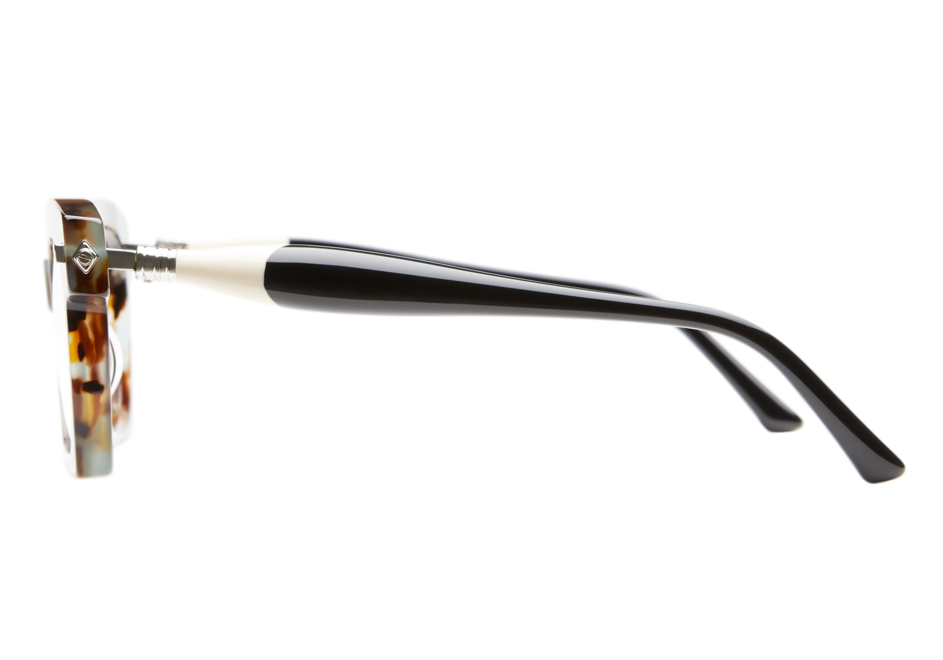 Kuboraum MASKE J5 - Ivory+Black ShineBlack Shine