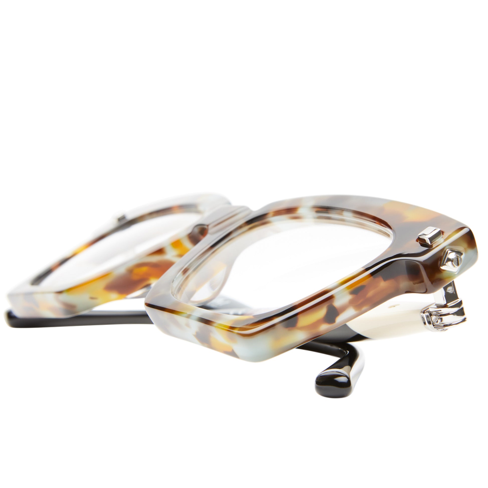 Kuboraum MASKE J5 - Ivory+Black ShineBlack Shine