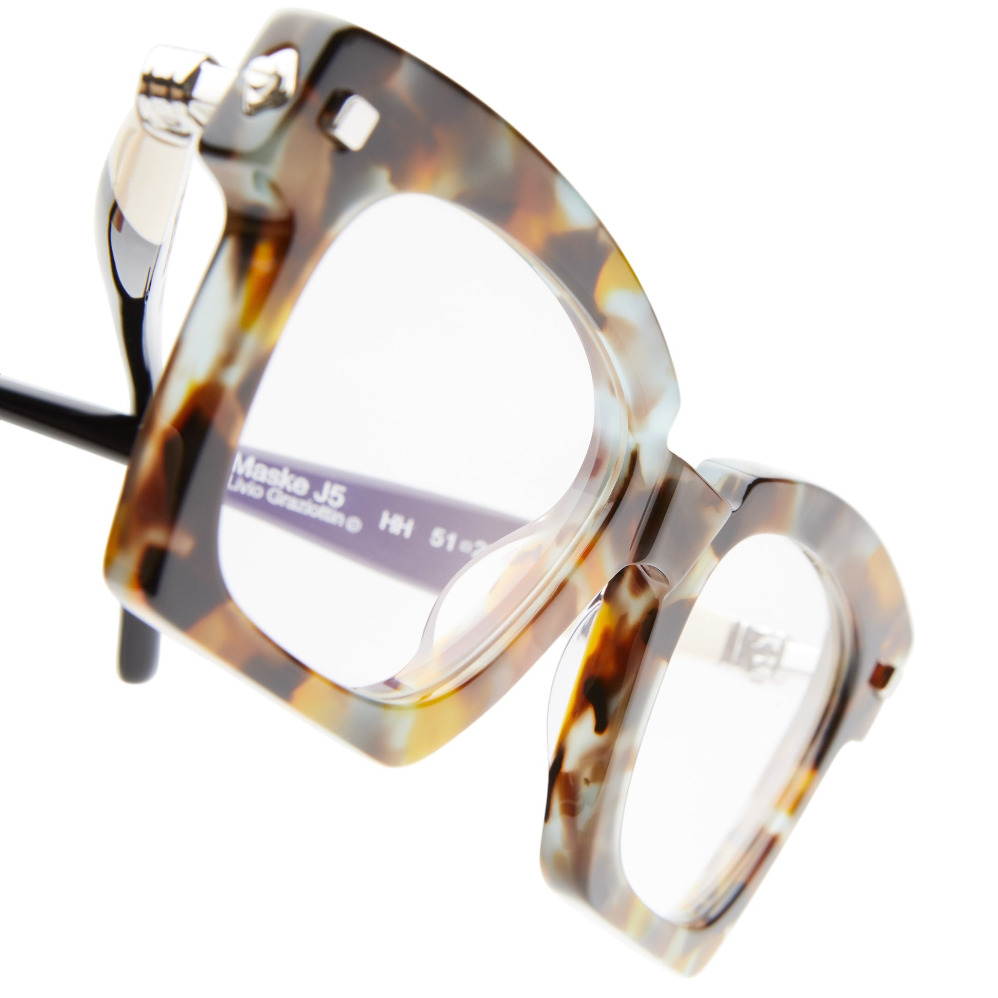 Kuboraum MASKE J5 - Ivory+Black ShineBlack Shine