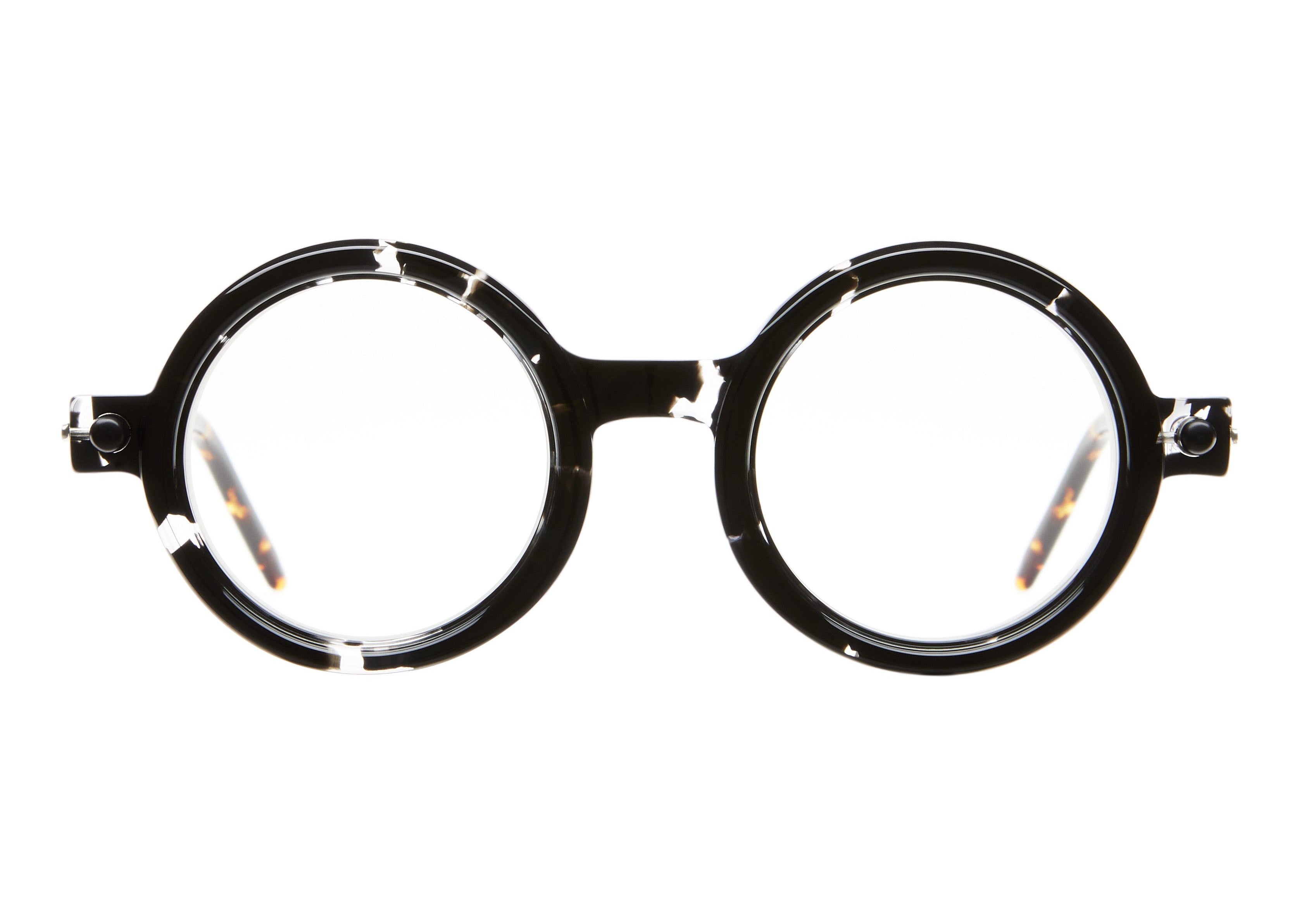 Kuboraum MASKE P1 - Transparent Havana+Black Shine