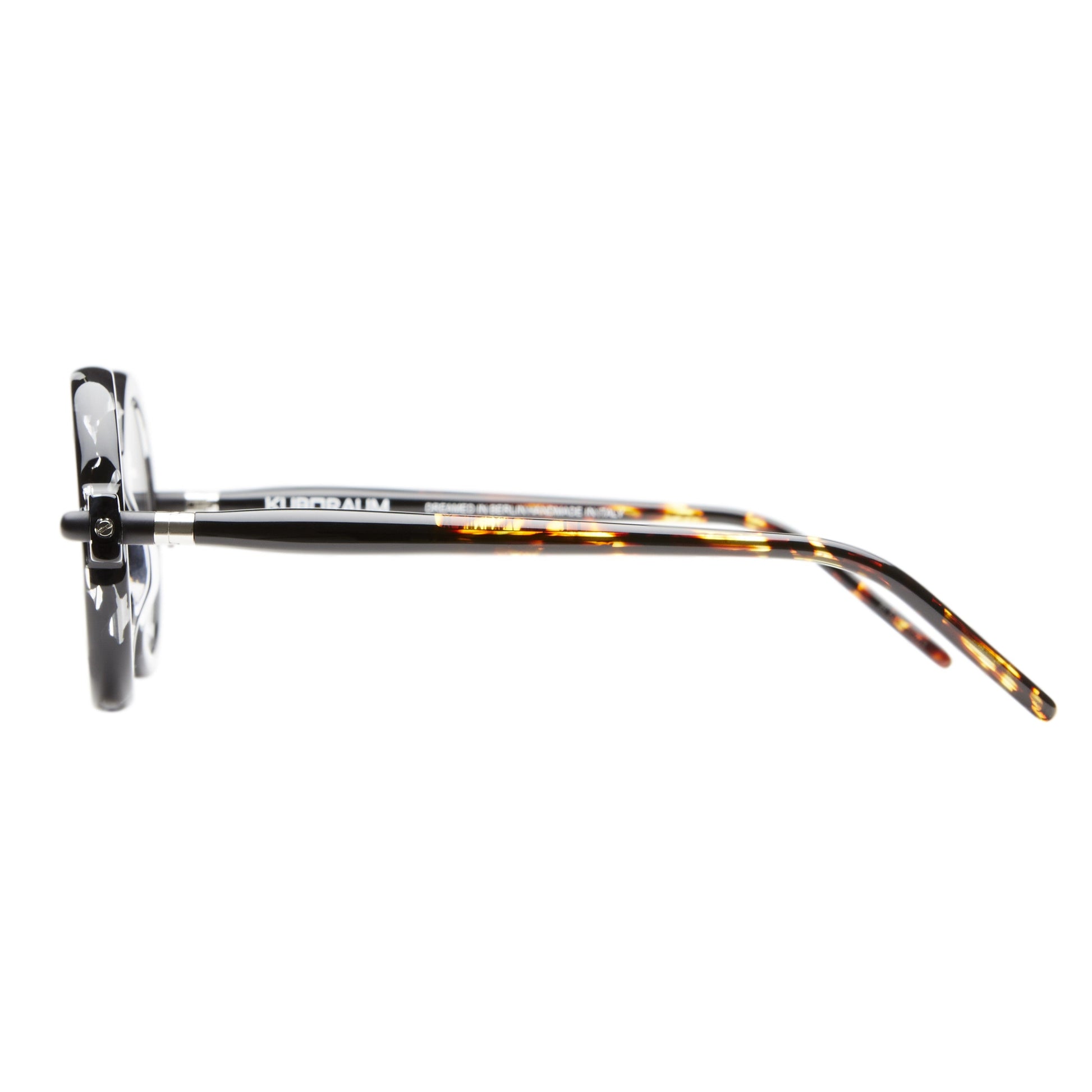 Kuboraum MASKE P1 - Transparent Havana+Black Shine