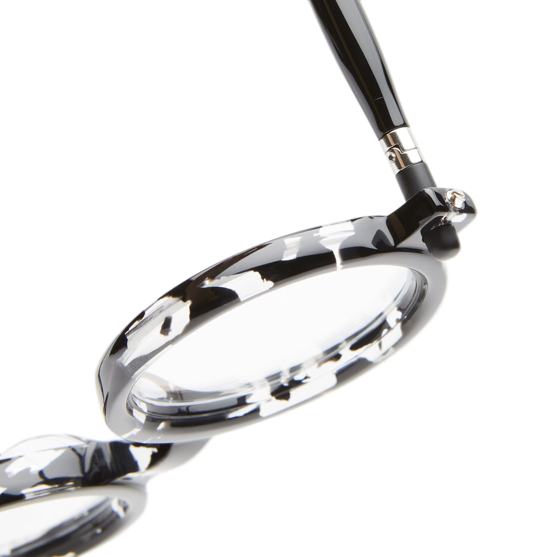 Kuboraum MASKE P1 - Transparent Havana+Black Shine