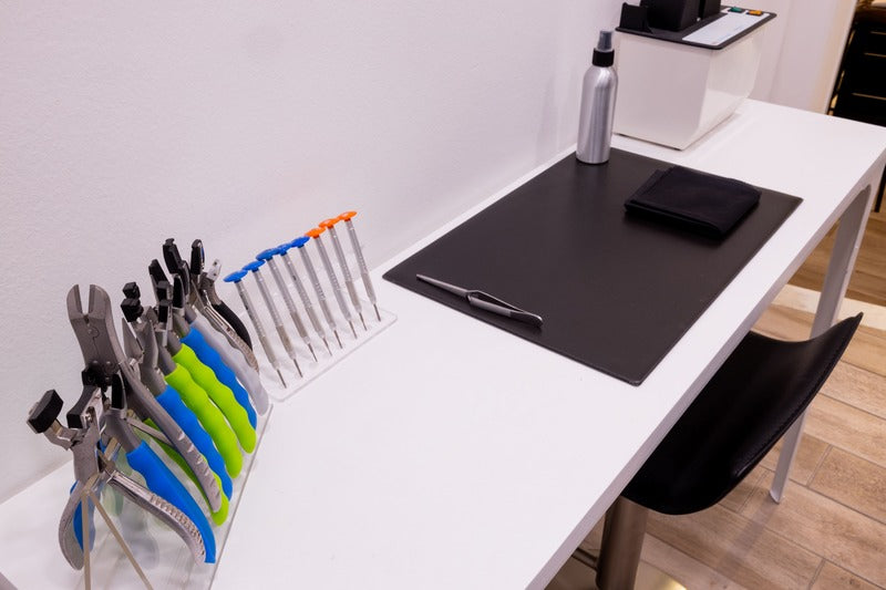 Equipment in OCCHIO’s in-house workshop in Crema