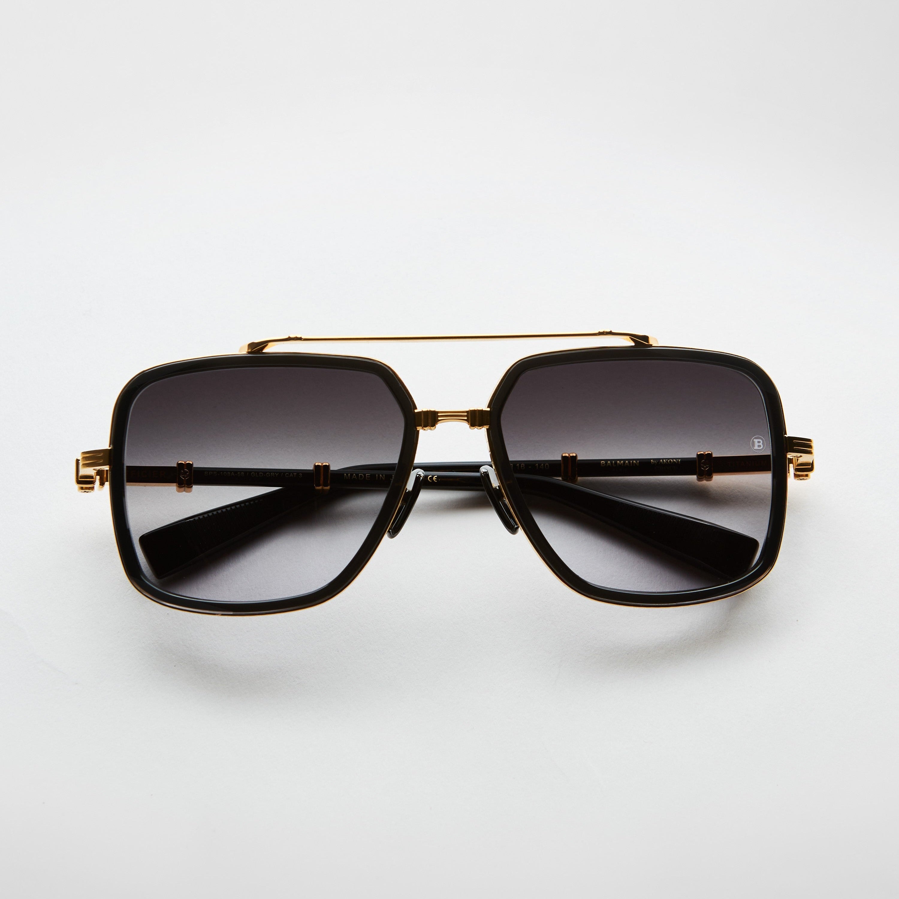 BALMAIN OFFICER - Gold - Dark Crystal Grey