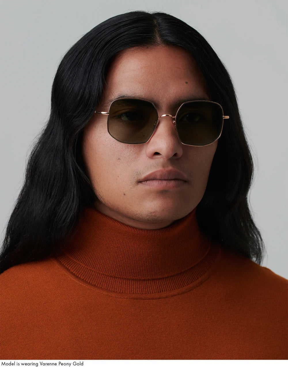 Ahlem Varenne - Peony Gold / Green Glitter Gradient