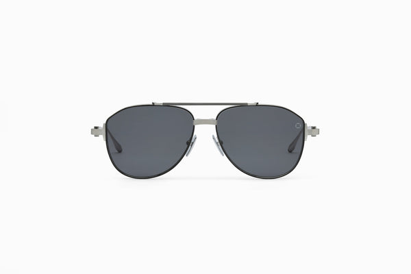 AKONI EYEWEAR | Helios | Brushed Silver