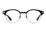 Montatura da vista Mr. Gentleman Douglas B Matte Silver, Matte Black