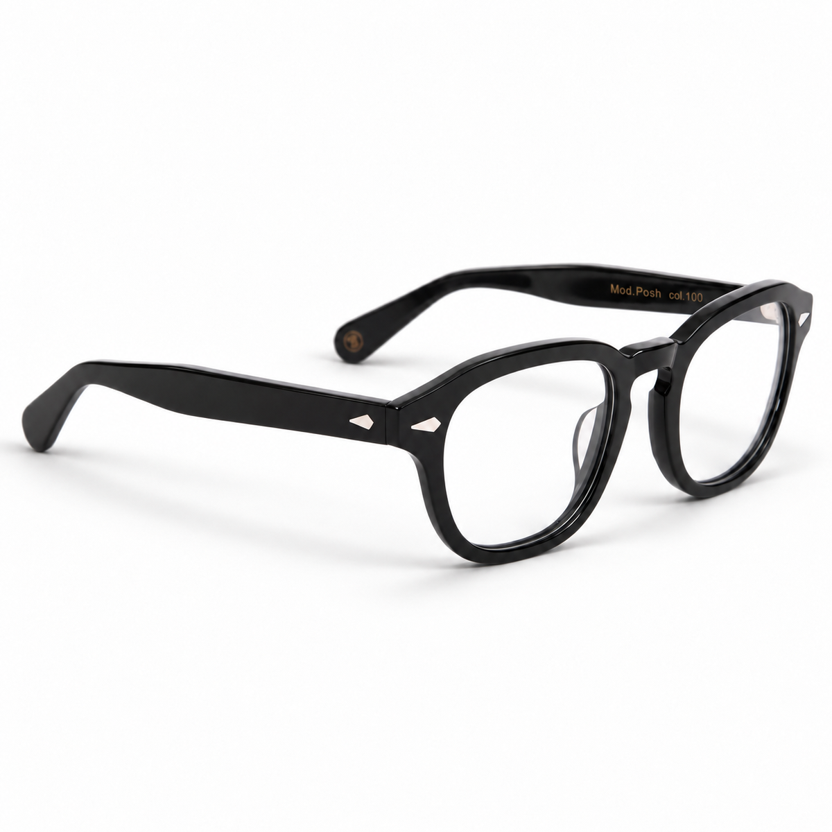 Lesca Lunetier Posh 100 nero – vista a tre quarti
