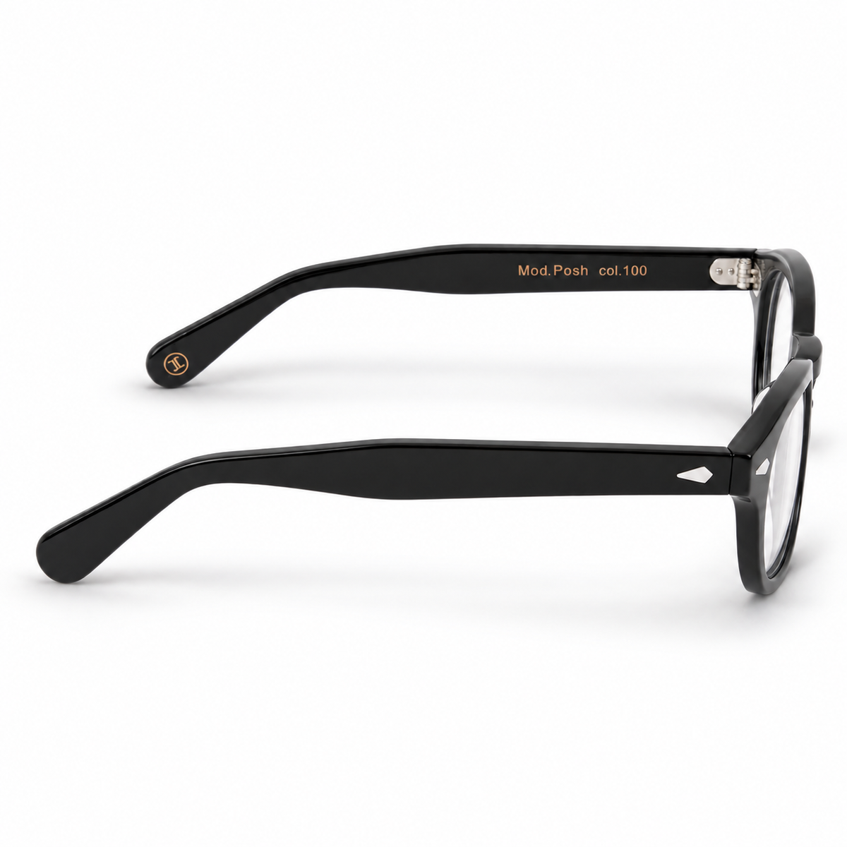 Lesca Lunetier Posh 100 nero – vista laterale con entrambe le aste