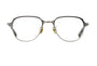 Mr.Gentleman - LARRY E - Matte Silver & Yellow Gold - Yellow Gold & White Marble – occhiali da vista