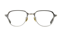Mr. Gentleman | Larry | E · Matte Silver & Yellow Gold · Yellow Gold & White Marble