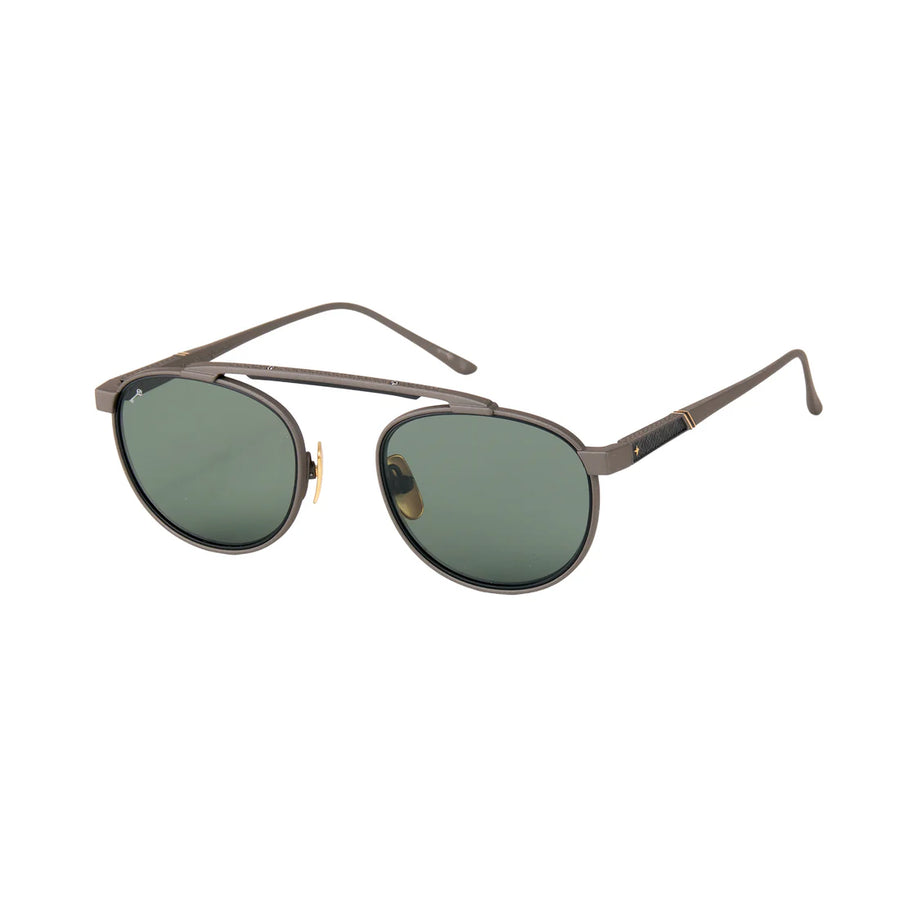 Leisure Society | Geiger | Ruthenium 24k / Black (Green Lenses)