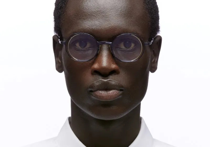 Kuboraum MASKE H11 DARK BLUE GOLD THREAD