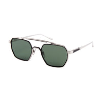 Leisure Society | Victor | Black / 12k Silver (Green Lens) – occhiali da vista