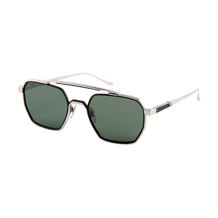 Leisure Society | Victor | Black / 12k Silver (Green Lens)
