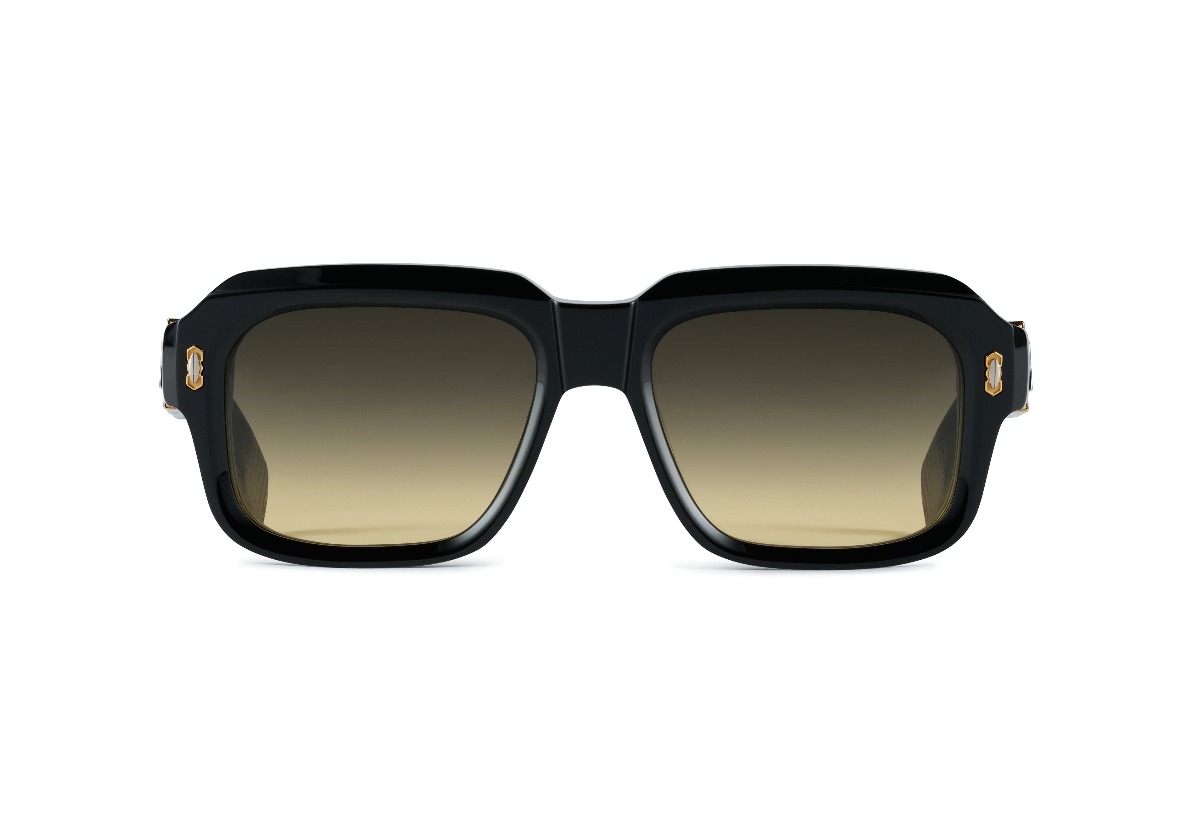 T HENRI Mulliner L Shadow II, occhiali da sole in titanio e acetato nero – vista frontale