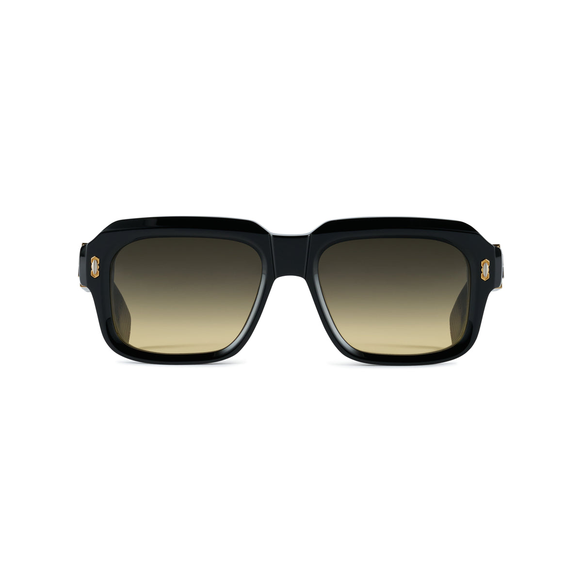 T HENRI Mulliner L Shadow II, occhiali da sole in titanio e acetato nero – vista frontale