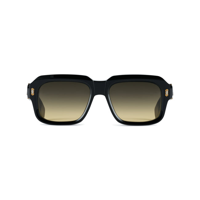 T HENRI Mulliner L Shadow II, occhiali da sole in titanio e acetato nero – vista frontale