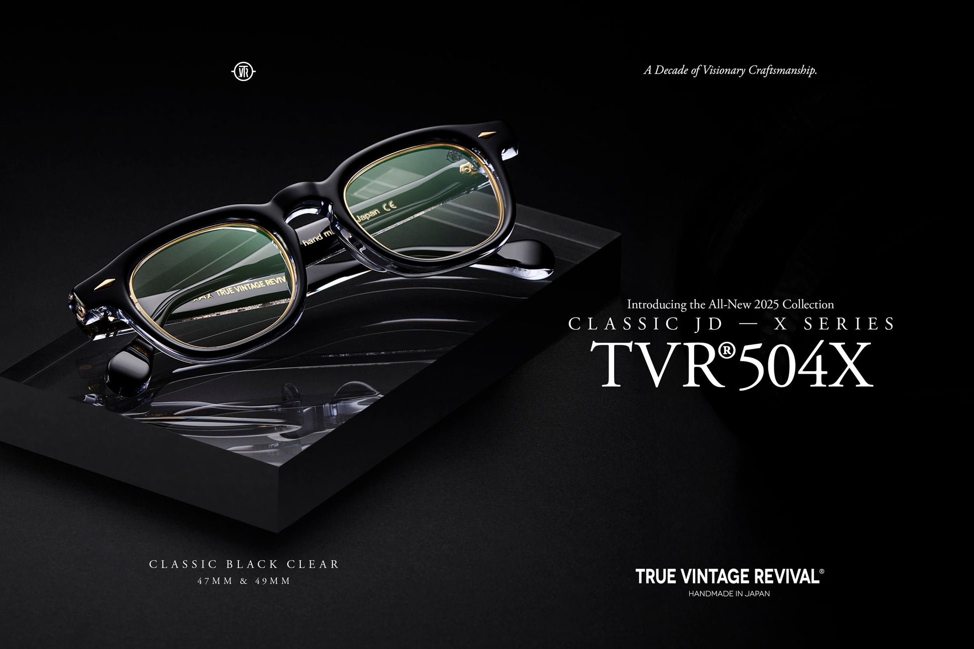 True Vintage Revival | TVR®504X | Classic Black Clear