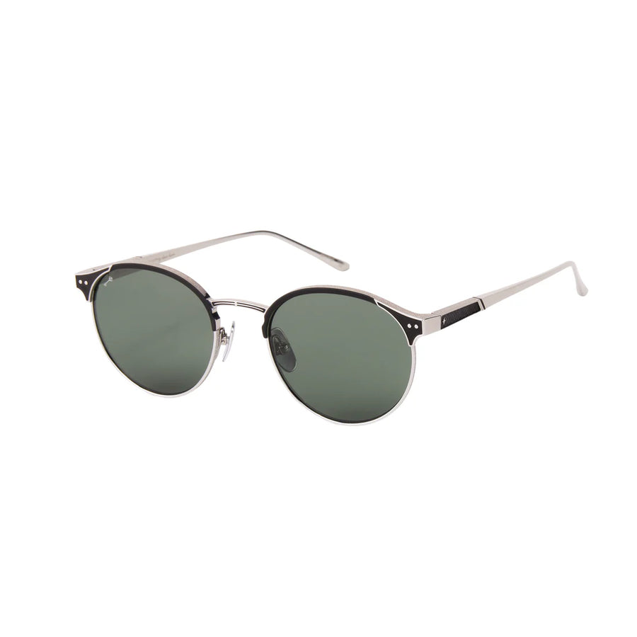 Leisure Society | Sacco | 12k White Gold / Black (Green Lens)