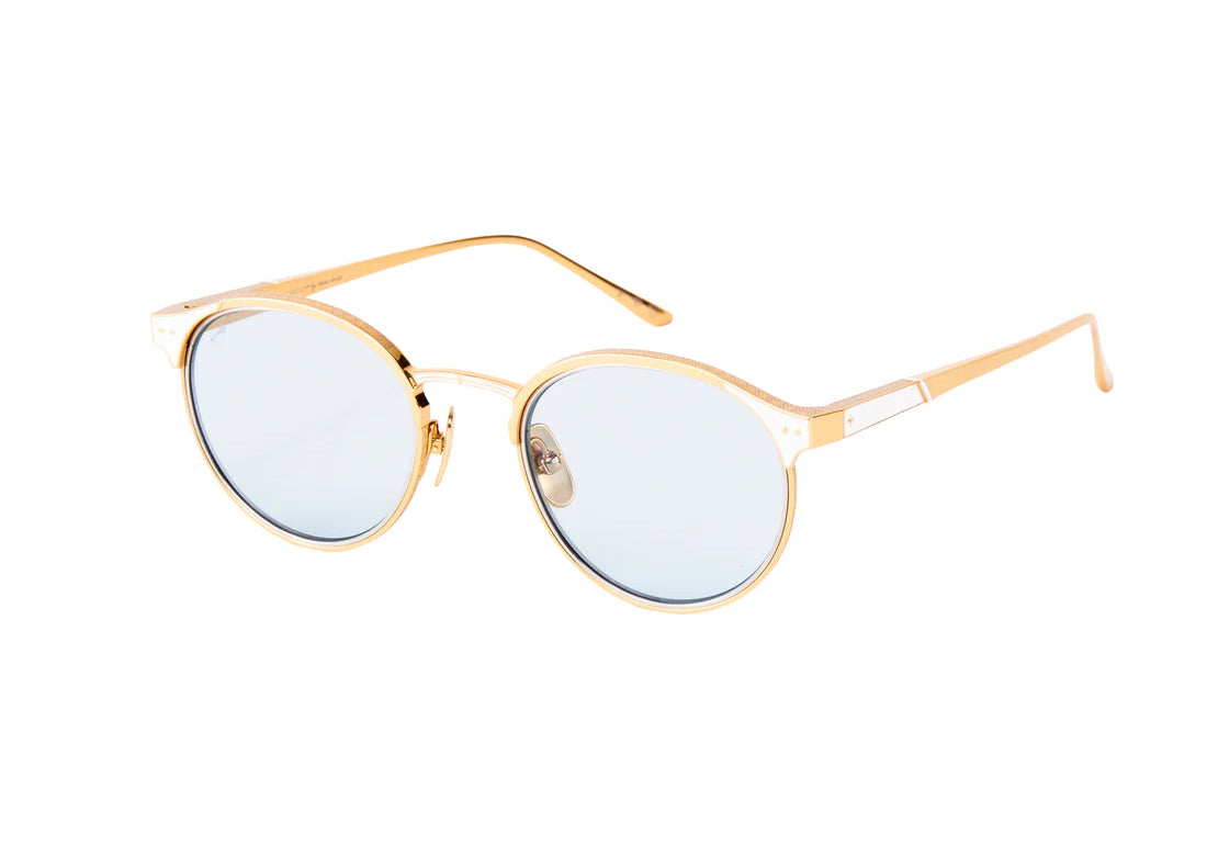 Leisure Society , Sacco - 24k Gold / 12k White Gold (Blue Tint Photochromic Lens)