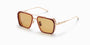 AKONI EYEWEAR | Tiros | Brushed White Gold – occhiali da sole