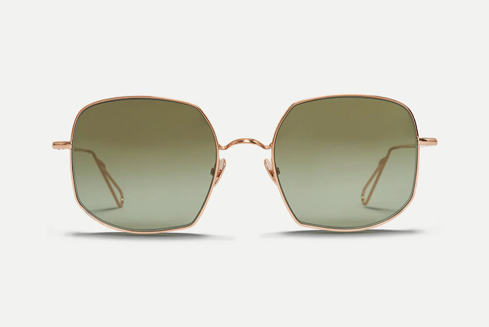 Ahlem Varenne - Peony Gold / Green Glitter Gradient