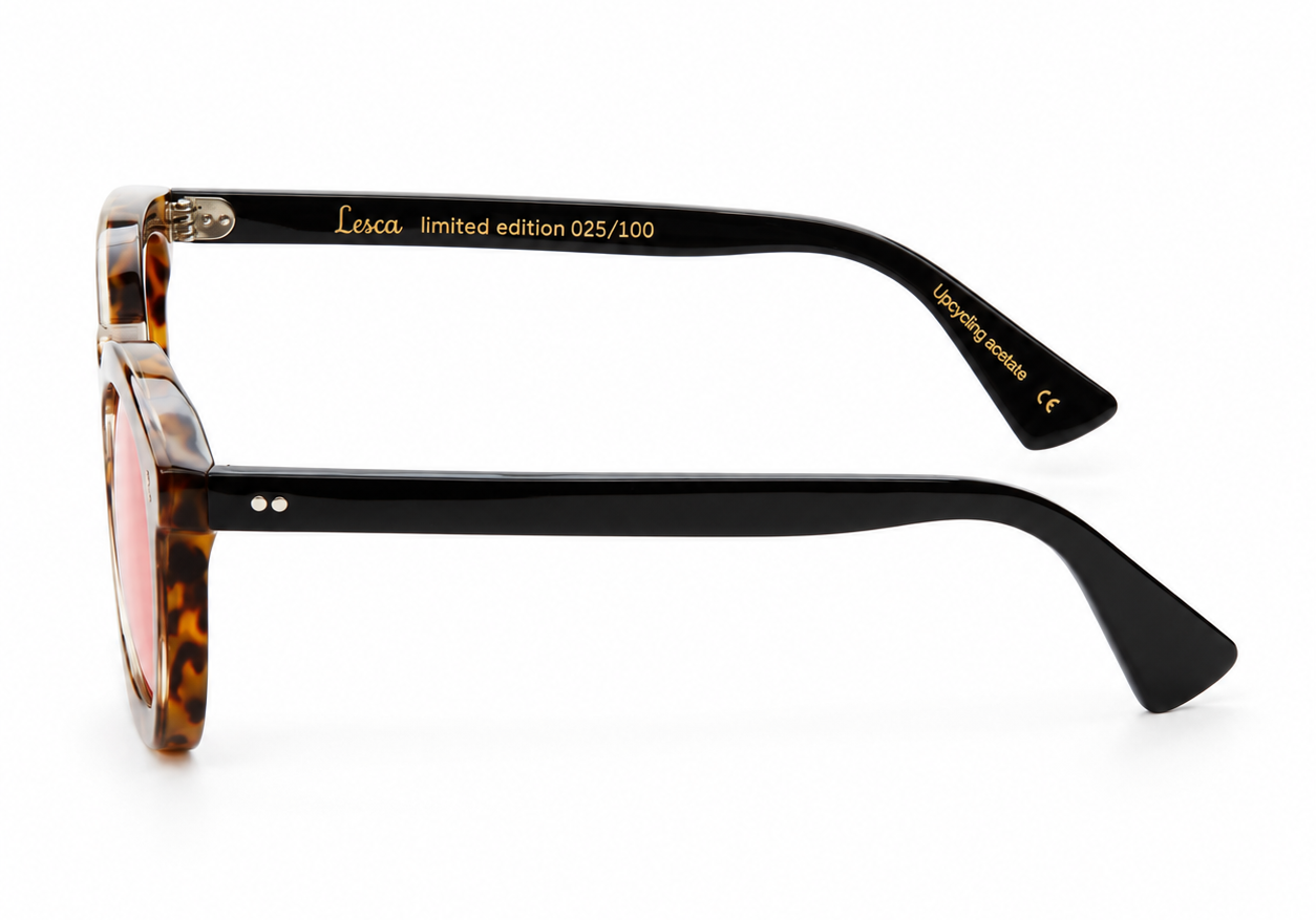 Lesca Lunetier | Deca Limited Edition | Havana /05 – laterale – revisione da originale