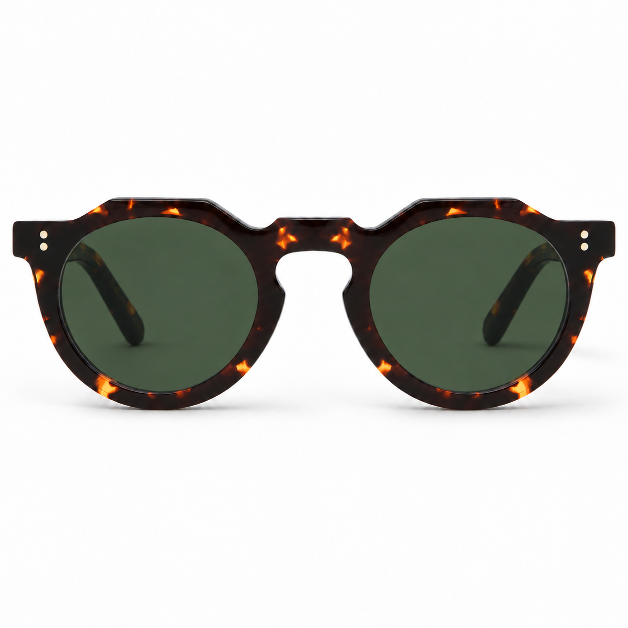 Lesca Lunetier Pica 424 – Sonnenbrille mit lenti verdi, Frontansicht