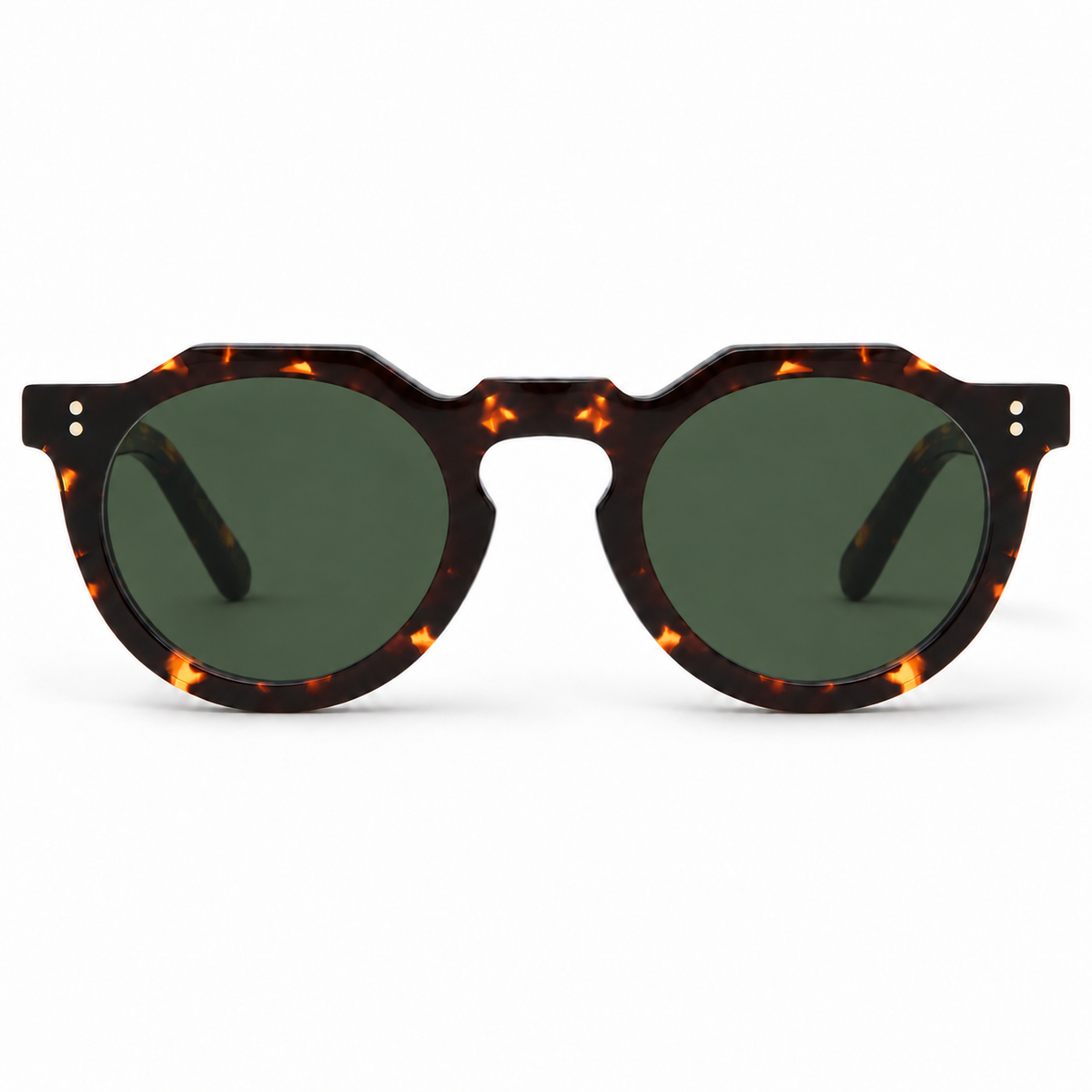 Lesca Lunetier Pica 424 – Sonnenbrille mit lenti verdi, Frontansicht