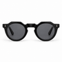 Lesca Lunetier Pica Black – sunglasses with grey lenses, front view