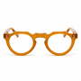 Lesca Lunetier Pica Miel in acetato color miele – vue de face avec branches aperte