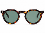 Lesca Lunetier Picas col. 424 in acetato dunkles Havanna, lenti verde grau – Frontansicht