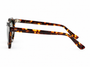 Lesca Lunetier Picas col. 424 in acetato dunkles Havanna, lenti verde grau – Seitenansicht