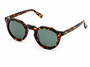 Lesca Lunetier Picas col. 424 in acetato dunkles Havanna, lenti verde grau – Dreiviertelansicht